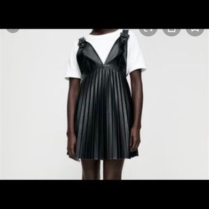 Zara Leather mini dress